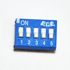 10pc Through Hole 5 Position 5P DIP Switch EDS105SZ Tin Plated RoHS ECE Taiwan - Picture 1 of 5