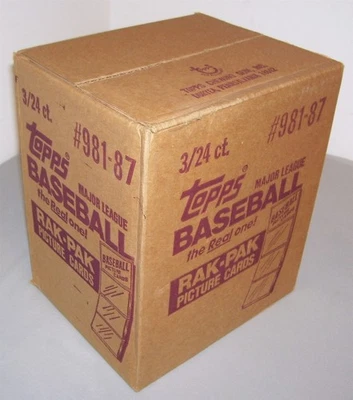1987 Topps Baseball Factory Sealed Rack Pack Case (3 Box/24 Packs ea)   **Clean! - Image 1 of 4
