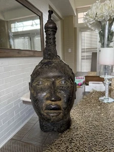 Benin Bronze Head  - Picture 1 of 13