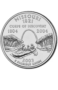 2003 D Missouri State Quarter. Uncirculated from US Mint Roll - Picture 1 of 1