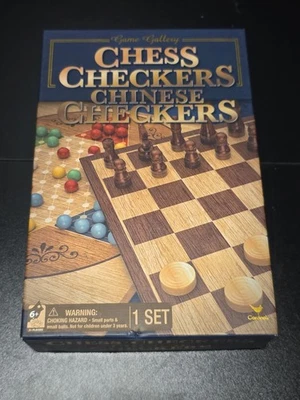 Cardinal Game Gallery Chess Checkers Chinese Checkers 3-in-1 Board Game Set - Image 1 of 4