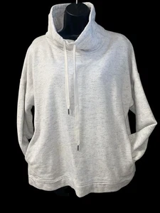 J.Crew Women's Active Funnel/Cowl Neck Sweatshirt Gray Pullover Size XL - Picture 1 of 8