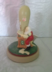 Bolso marrón - Arte/molde de sello de galletas - Papá Noel comprobándolo dos veces - Imagen 1 de 3