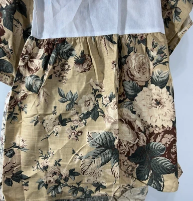 Falda de cama Lauren Ralph Lauren talla queen tostada floral Foto 1 de 4