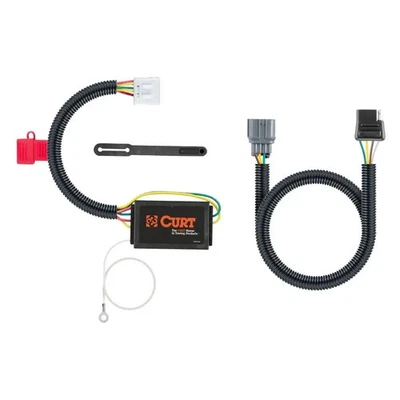 Conector en T 4 vías plano para Honda Pilot 09-11 CURT, protegido por circuito y alimentado Foto 1 de 4