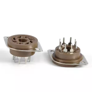 2 Stück Oktal 8-polig Belton Style Röhrenbuchse Leiterplatte 6sn7 EL34 6CA7 KT88 6550 Audio Amp - Bild 1 von 6