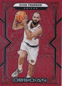 Grabado eléctrico Obsidian Red Flood 2021-22 - Evan Fournier - New York Knicks - Imagen 1 de 2