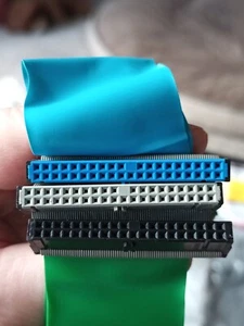 15 inch IDE 80-wire HDD F- FF Cable to Connect 2 Drives to Primary - Picture 1 of 3