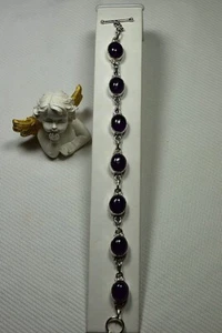 AMETHYST Armkette 925er!! Schmuck Edelstein Heilstein Kette Armband Collier NEU! - Bild 1 von 2