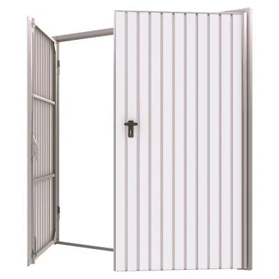 Garagentor Zweiflügelig auf Maß 2350 x 2000 optional mit tür und fenster, weiß - Bild 1 von 4