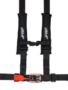 PRP 4-Point 2" Safety Belt Harness with Latch / Link Lap Belt- Black - Picture 1 of 2