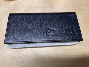 Pipa de tabaco grande enrollable de cuero Stanwell - negra - nueva - Imagen 1 de 4