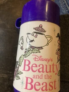 Vintage Walt Disney Beauty and the Beast THERMOS Aladdin 1980s - Picture 1 of 3