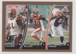 2007 Topps Total 1st Edition Robert Geathers Madieu Williams Landon Johnson #371