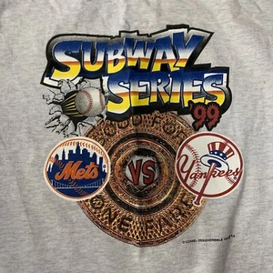 NY Subway Series 1999 Yankees Vs. Mets MLB Miro T-Shirt L Vintage - Bild 1 von 5