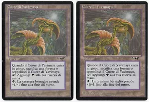 Heart of Yavimaya x2 2x ITALIAN 1996 Alliances RESERVED LIST Land MTG SP- NM AZ6 - Picture 1 of 1