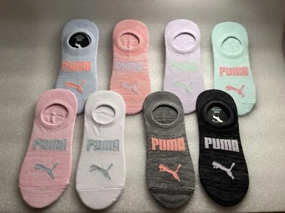 PUMA Mujer’s’ No Show Zapatilla Forradora Calcetines, 8 Pares Variaciones Multicolor Nuevos Foto 1 de 4