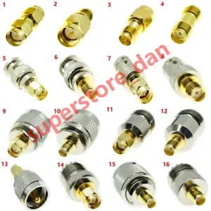 1Pcs Adapter SMA TO N UHF PL259 BNC SO239 PL259 male female RF Coax Connector - Picture 1 of 32