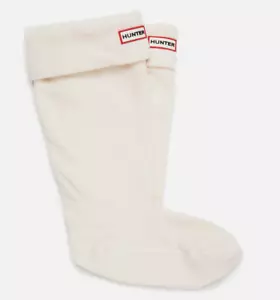 Hunter Original Womens Cream Tall Fleece Boot Socks Size L/8-10 L131825 - Picture 1 of 2