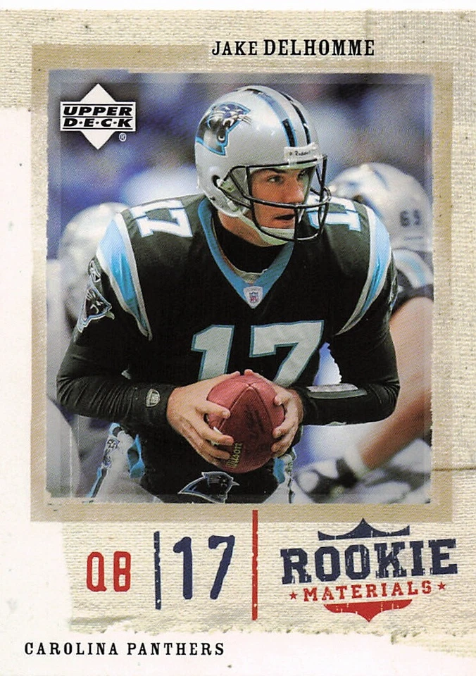 2005 Upper Deck Rookie Materials #12 Jake Delhomme - Image 1 of 2