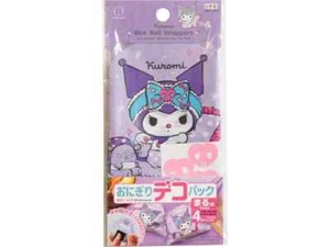 Kuromi Rice Ball Wrappers with fastening seals Japan only made in Japan - Picture 1 of 1