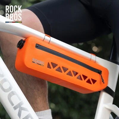 【ROAD TO SKY】ROCKBROS Bicycle Top Tube Bag Waterproof Cycling Triangle Frame Bag - Image 1 of 4