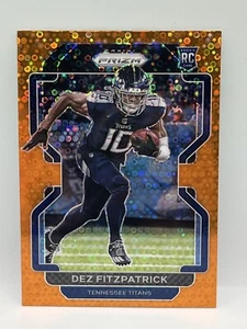 2021 Panini Prizm Dez Fitzpatrick Orange Disco Prizm #366 RC Rookie - Picture 1 of 2