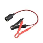 Clamp Terminal Clip-on Car to Sock Plug Extension Cord