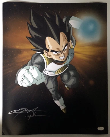 Chris Sabat Signed Autographed 16x20 Photo Dragon Ball Z Vegeta JSA COA 4 Cover