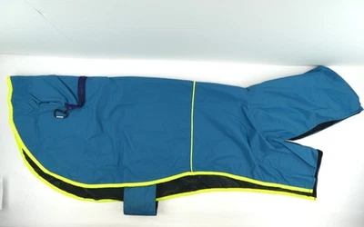 Abrigo Chaqueta de Lluvia PetRageous Baniff Empacable con Capucha para Perro ~ Azul Teal ~ Talla XXL Foto 1 de 4