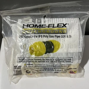 Home-Flex 18-429-005 1/2 in. Yellow Underground Polyethylene Gas Pipe Coupler - Picture 1 of 3