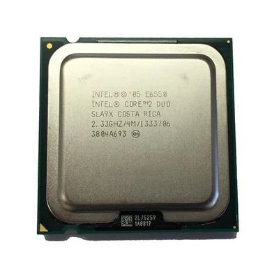 Intel Core 2 Duo E6550 CPU Processor 2.33Ghz LGA 775 SLA9X Desktop PC Computer - Image 1 of 2