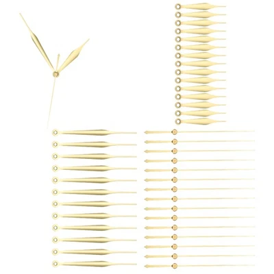 Kit de Manecillas de Reloj, Juego de 16 Manecillas de Reloj de Aluminio Piezas de Repuesto, Estilo Dorado 9 Foto 1 de 4