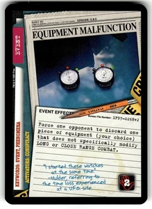The X-Files CCG: The Truth is Out There Card UC Equipment Malfunction - Picture 1 of 4