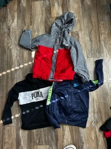Nike Lot Of 3Hoodies / Jackets Boys Size 6-Years Eddie Bauer Puma - Picture 1 of 6
