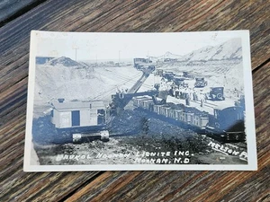 Real Vintage Noonan North Dakota ND Lignite Coal Mining 1940 RPPC Photo Postcard - Picture 1 of 6
