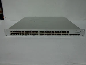 Cisco Meraki 48-Port Gigabit PoE Switch MS42P Unclaimed (J0347) - Picture 1 of 7