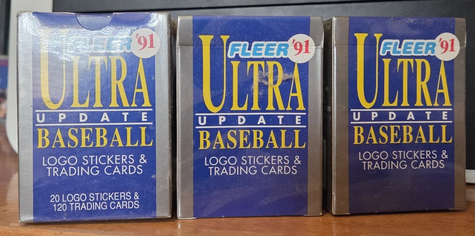 1991 FLEER ULTRA BASEBALL UPDATEWITH LOGO &STICKERS -  LOT OF 3 BOXES - Image 1 of 1