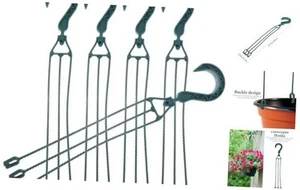 5pcs Rotatable Flower Pot Hooks Plastic Hanging Hooks for Wall for Plant - Picture 1 of 8