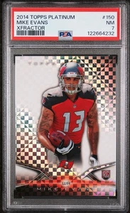 2014 MIKE EVANS TOPPS PLATINUM XFRACTOR ROOKIE #150 PSA 7 BUCANEERS - Picture 1 of 2