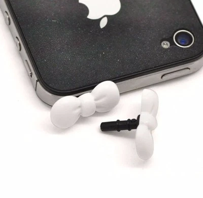 20 tapones antipolvo decoración teléfono celular Hello Kitty arco tapón 3,5 mm Foto 1 de 4