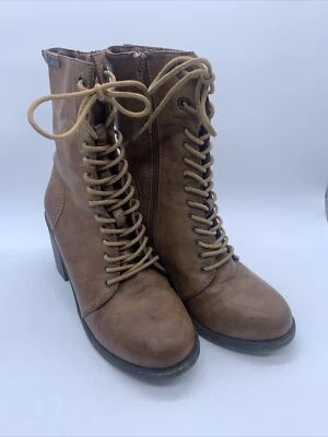 Mujer Blowfish Malibu, Rae Bota Cuero Soplado Cremalleras 71/2 Excelente Estado Foto 1 de 4