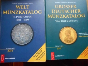 2 Stück Münzkataloge Weltmünzen Großer Deutscher Katalog Battenberg - Bild 1 von 1