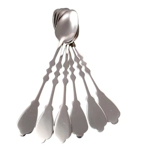 6x ALMINA Teelöffel  Edelstahl Designart Cay tea Kasik rostfrei Kaffee - Bild 1 von 9