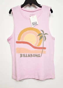 Girl's ~Billabong~ Light Pink Graphic Print Muscle Tank Size XS New w/Tags - Picture 1 of 8