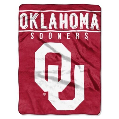 Manta de felpa Oklahoma Sooners, 60”x80” - MANTA NCAA cálida y suave Foto 1 de 3