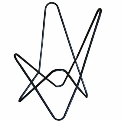 Mariposa Silla Relax Cómodo Plegable Traviesa Asiento Hierro Marco { Solo } - Imagen 1 de 4