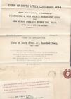 Britain 1933 Union of S.Africa Conversion Statement, Loan, Form,+Cover Ref 45802