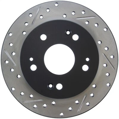 StopTech 127.40040R Select Sport Cross-Drilled And Slotted Disc Brake Rotor - Image 1 of 4