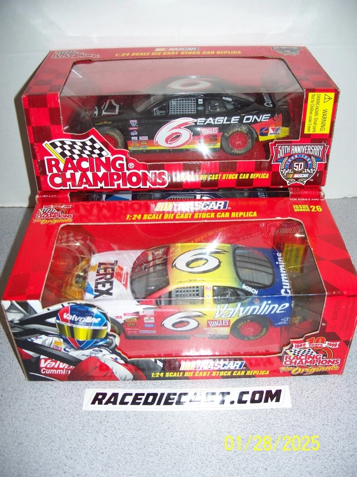 #6 Mark Martin 1/24 1999 Zerex y 1998 Eagle One Racing Champions Set 4 Foto 1 de 1